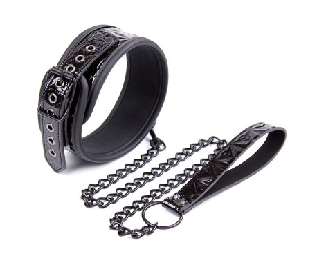 Collar con Correa Sapphire Cuero Vegano
