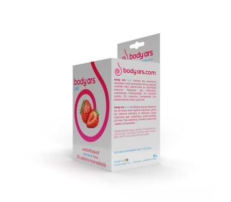 Monodosis Gel Lubricante Base Agua Fresa Ácida 20 x 4 ml