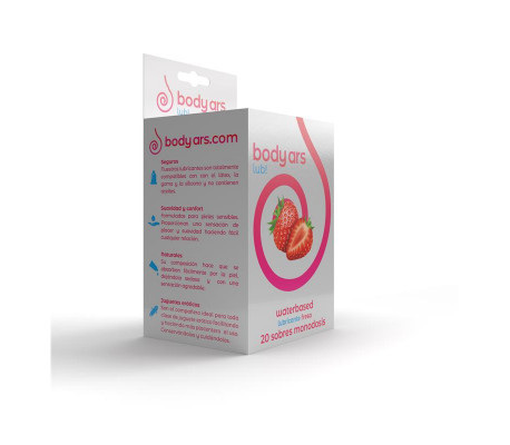 Monodosis Gel Lubricante Base Agua Fresa Ácida 20 x 4 ml