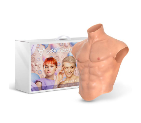 Boomax Traje Torso Masculino Híperrealista Sillicona Líquida Talla M