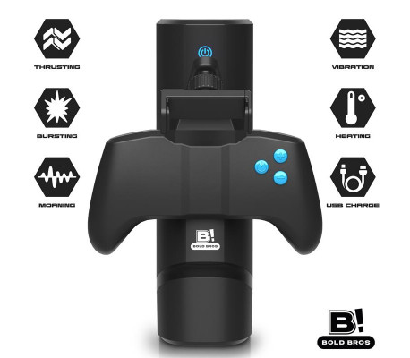 Conty Masturbador con Thrusting, Vibración y Calor Game Controller