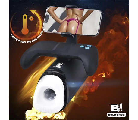 Conty Masturbador con Thrusting, Vibración y Calor Game Controller