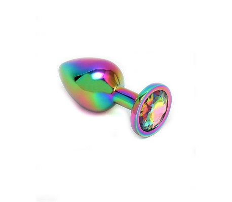 Plug anal con joya Arcoiris Pisa Rainbow
