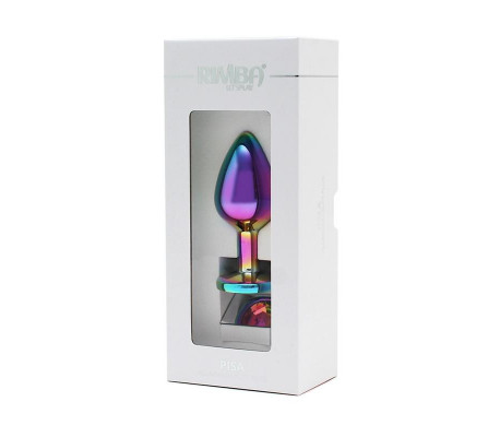 Plug anal con joya Arcoiris Pisa Rainbow