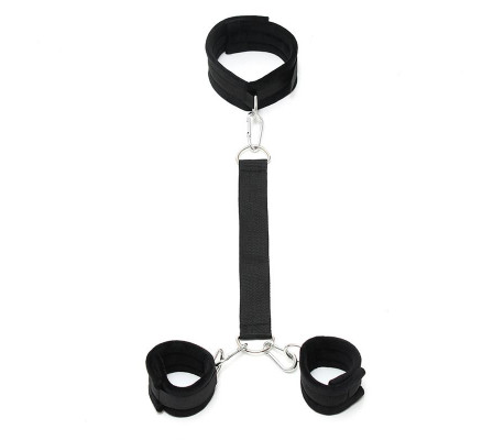 Collar con Esposas Ajustables  Negro