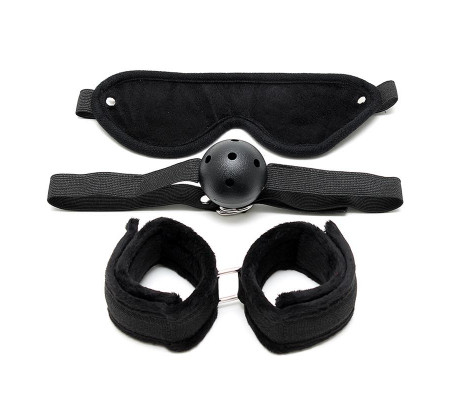 Rimba Bondage Play Set de Bondage 3 Piezas Color Negro