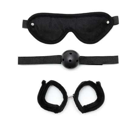 Rimba Bondage Play Set de Bondage 3 Piezas Color Negro