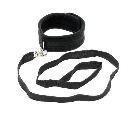 Collar con Correa Ajustable Color Negro