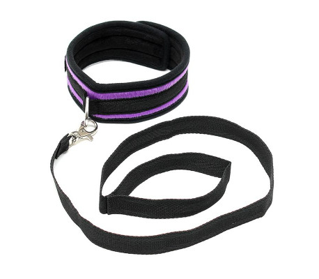 Collar con Correa Ajustable Púrpura