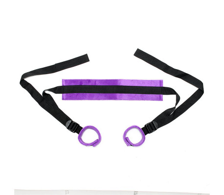 Rimba Bondage Play Set de Ataduras Ajustables Color Púrpura