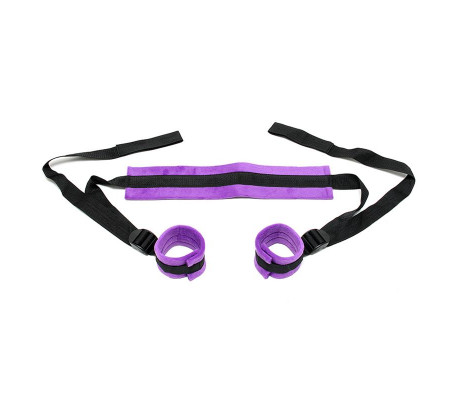 Rimba Bondage Play Set de Ataduras Ajustables Color Púrpura