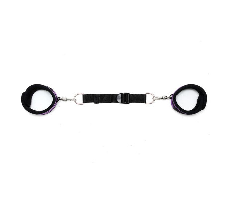 Rimba Bondage Play Esposas para Tobillos Con Correa Elástica Color Púrpura