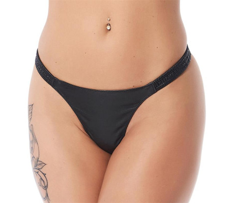 Rimba Bondage Play Tanga Color Negro Elástico