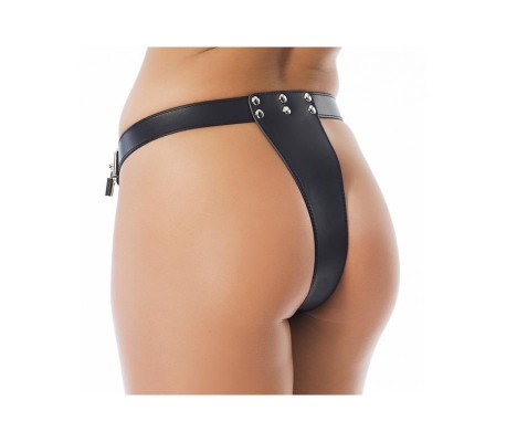 Arnés de Castidad de Cuero Ajustable