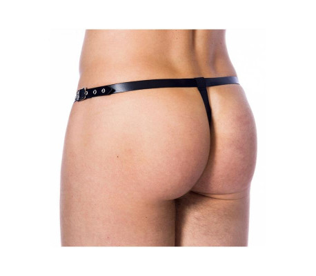 Tanga con Entrepierna de Anillos Ajustable