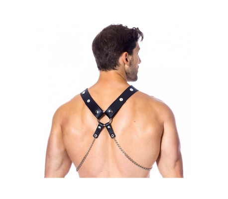 Arnés de Cuero con Cadenas