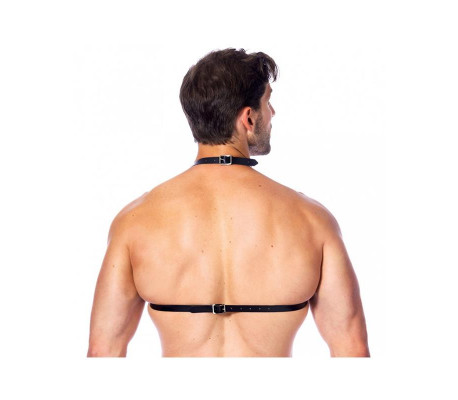 Sujetador de Cuero con Pinchos Unisex