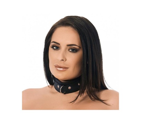 Collar Cuero con Anilla Grande