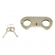 Rimba Bondage Play Esposas para Dedos De Acero Niquelado Ajustables