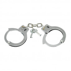 Rimba Bondage Play Esposas de Acero Niquelado Ajustables