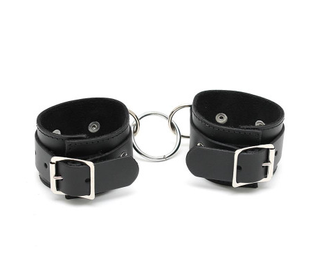 Rimba Bondage Play Esposas Ajustables de Cuero