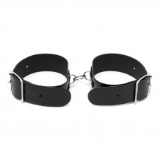 Rimba Bondage Play Esposas Ajustables Color Negro