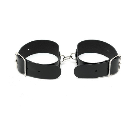 Rimba Bondage Play Esposas Ajustables Color Negro