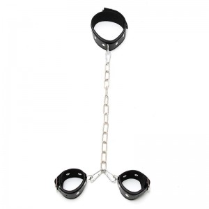Collar con Esposas Cadena Ajustables