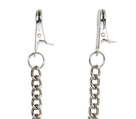 Rimba Bondage Play Pinzas para Pezones Con Cadena