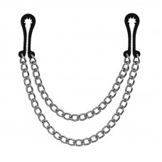 Rimba Bondage Play Pinzas para Pezones de Metal sin Níquel