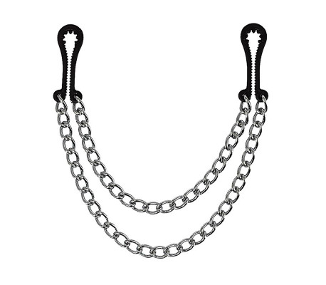 Rimba Bondage Play Pinzas para Pezones de Metal sin Níquel