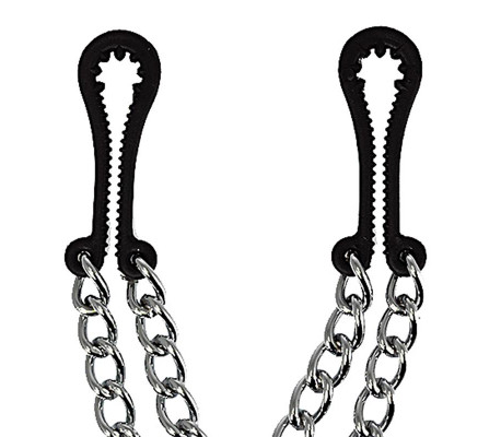 Rimba Bondage Play Pinzas para Pezones de Metal sin Níquel