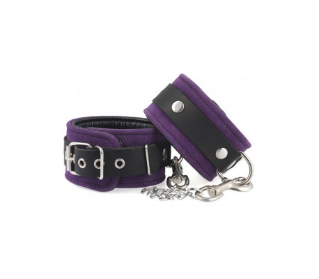Esposas Cuero Morado Ajustables