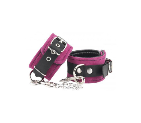 Esposas Cuero Pies Rosa Ajustable