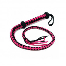 Látigo Árabe de Cuero Rosa 100 cm