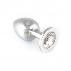 Plug Anal Acero Inoxidable Transparente