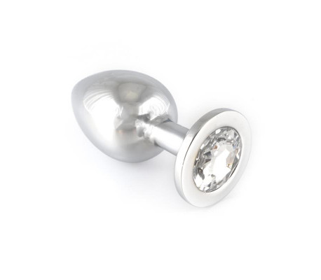 Plug Anal Acero Inoxidable Transparente