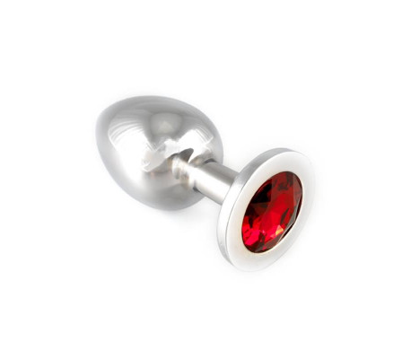 Plug Anal Acero Inoxidable Rojo