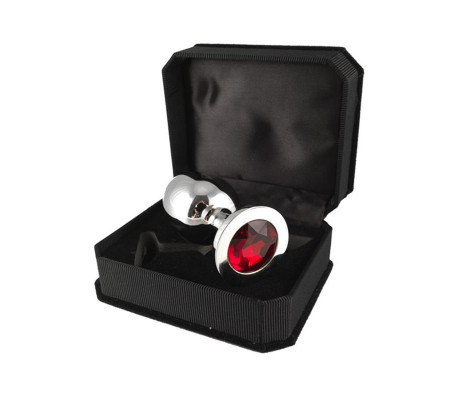Plug Anal Acero Inoxidable Rojo