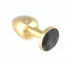 Plug Anal Acero Inoxidable Dorado-Negro