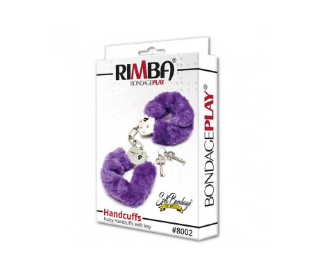 Esposas Metálicas con Pelo Morado
