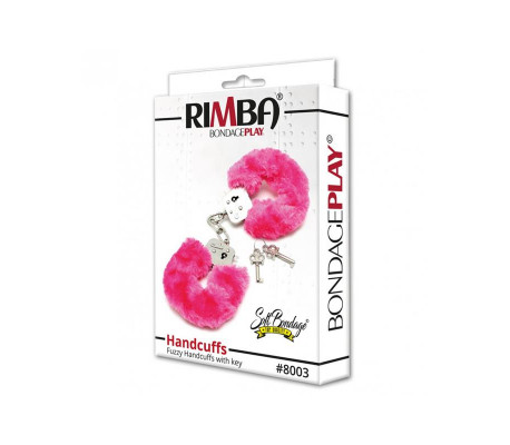 Esposas Metálicas con Pelo Rosa