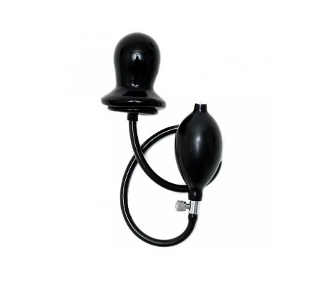 Plug Inflable Negro Látex
