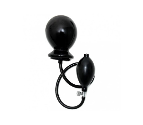Plug Inflable Negro Látex