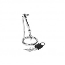 Plug Castidad Pene con Candado Acero Inoxidable