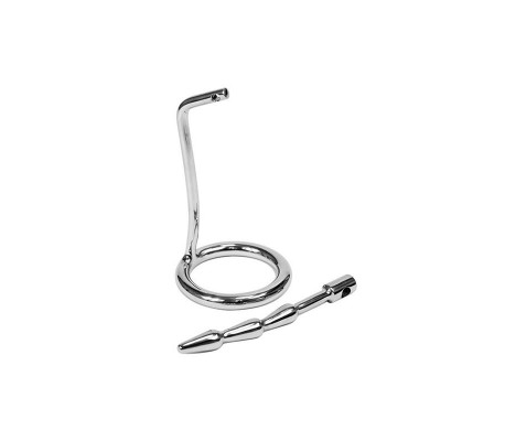 Plug Castidad Pene con Candado Acero Inoxidable