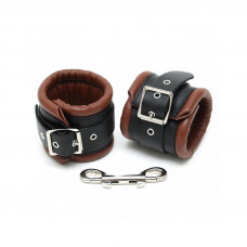 Esposas para Pies Cuero Negro y Marrón 7cm