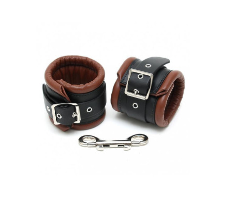 Esposas para Pies Cuero Negro y Marrón 7cm
