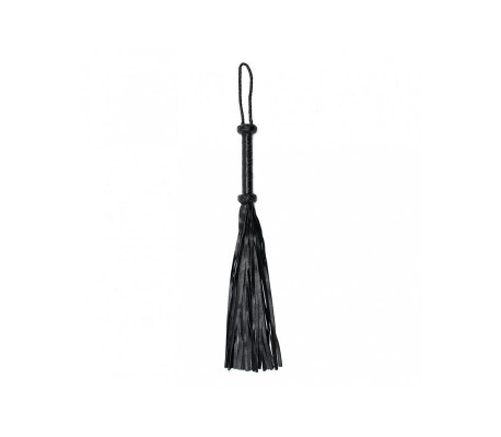 Flogger Trenzado Cuero Negro