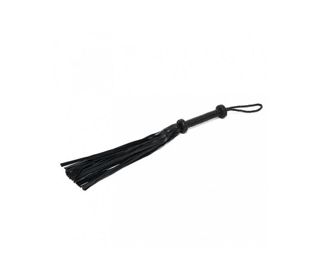 Flogger Trenzado Cuero Negro